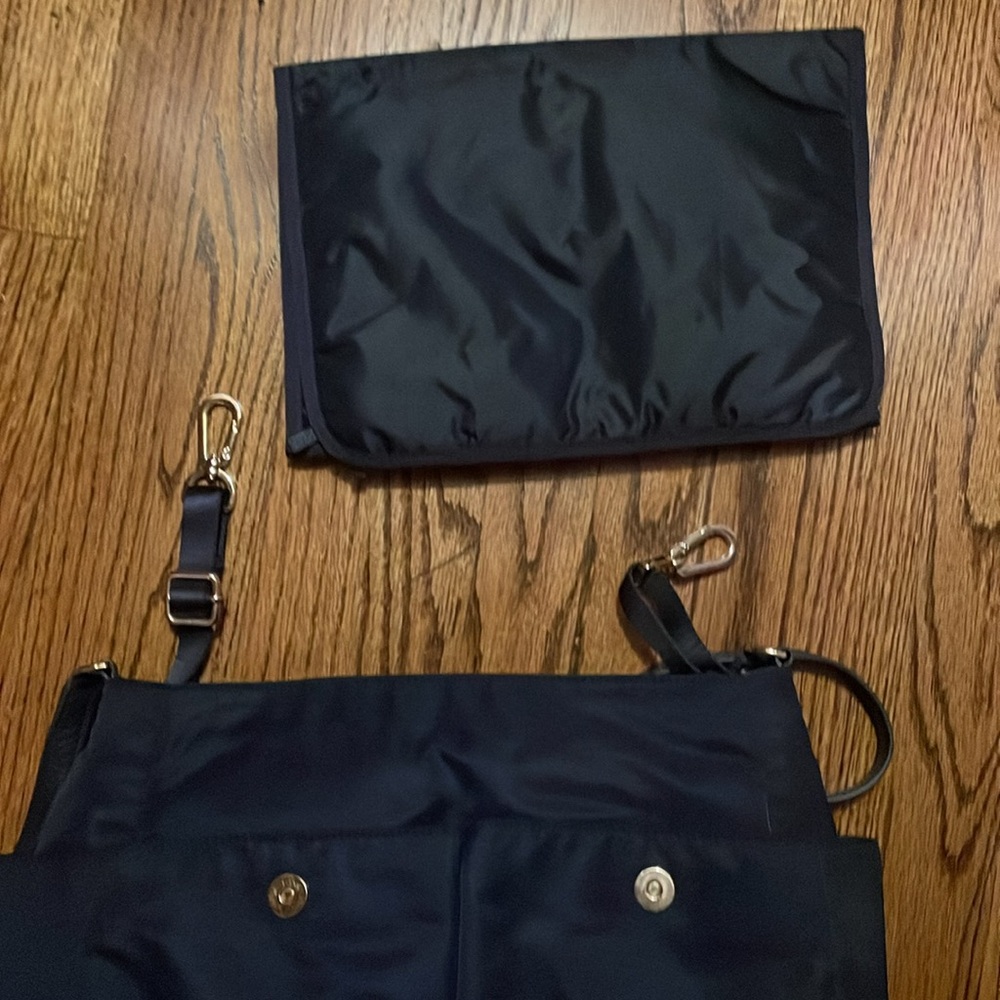Like new Tory Burch nylon + leather diaper bag w/changing pad - Picture 5 of 6